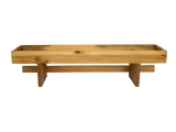 Elegant acacia wood bath shelf